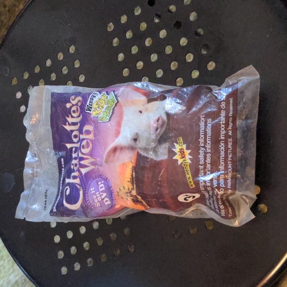 Charlotte's Web Wendy's Kids Meal Toy Sealed